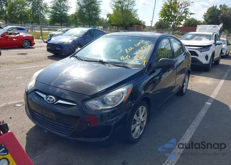 2012 Hyundai Accent Gls from USA, damaged, VIN KMHCU4AE0CU186618